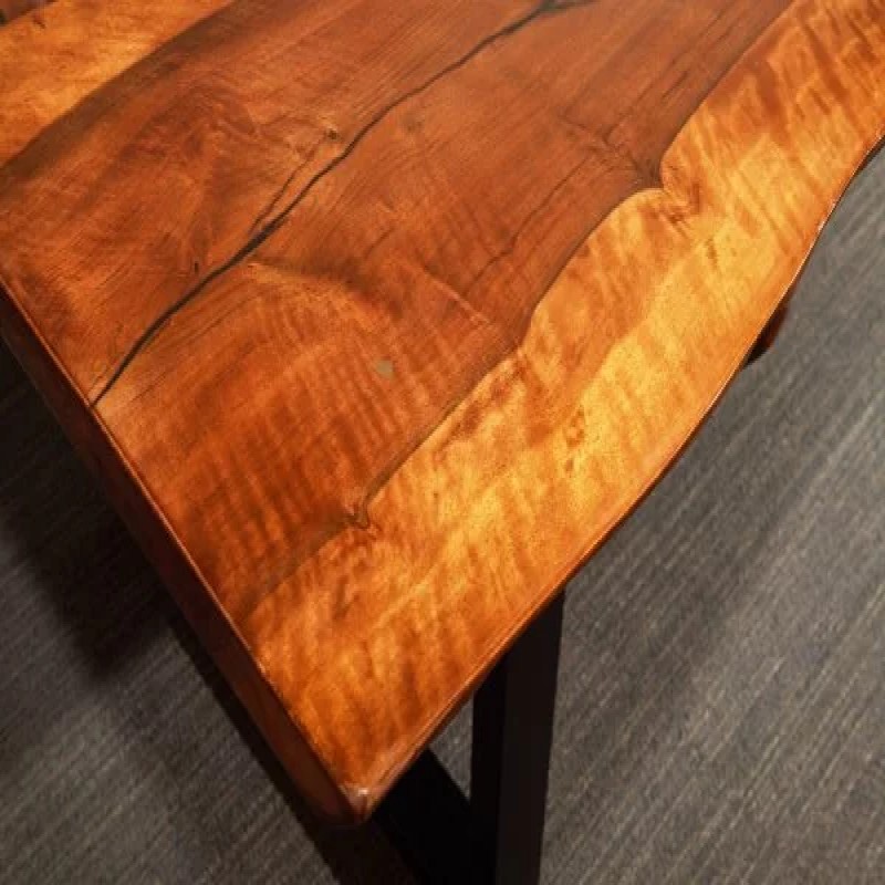 Saffron Live Edge Solid Wood Conference Table 