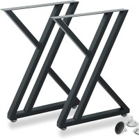 Metal Industrial Dining Modern Table Legs, metal base zigzag Legs Night Stand Office Table 28 inch Triangle Shape