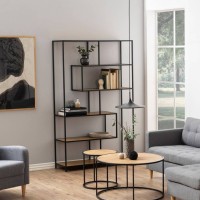 Epic Wood & Metal Frame Book Shelve