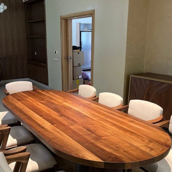 oval-shape-natural-dining-table