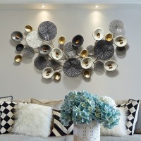 Multi Color Metal Flower Wall Decor