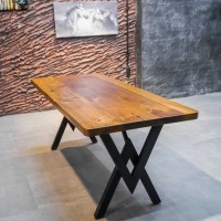 Solid Wood Dining Table, Handmade Table, Farmhouse Table, Natural Finish Table