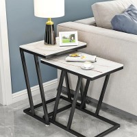 Bulkse Engineering Wood Nesting Table Set of 2