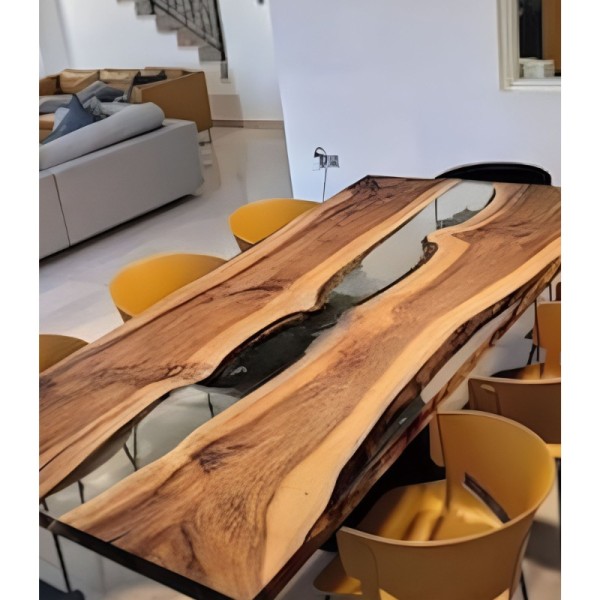 glassy-epoxy-resin-transparent-dining-table