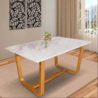 Glacier Glow Marble Dining Table
