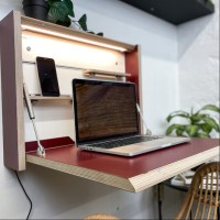 Virtuoso Wall Mount Folding Office Desk